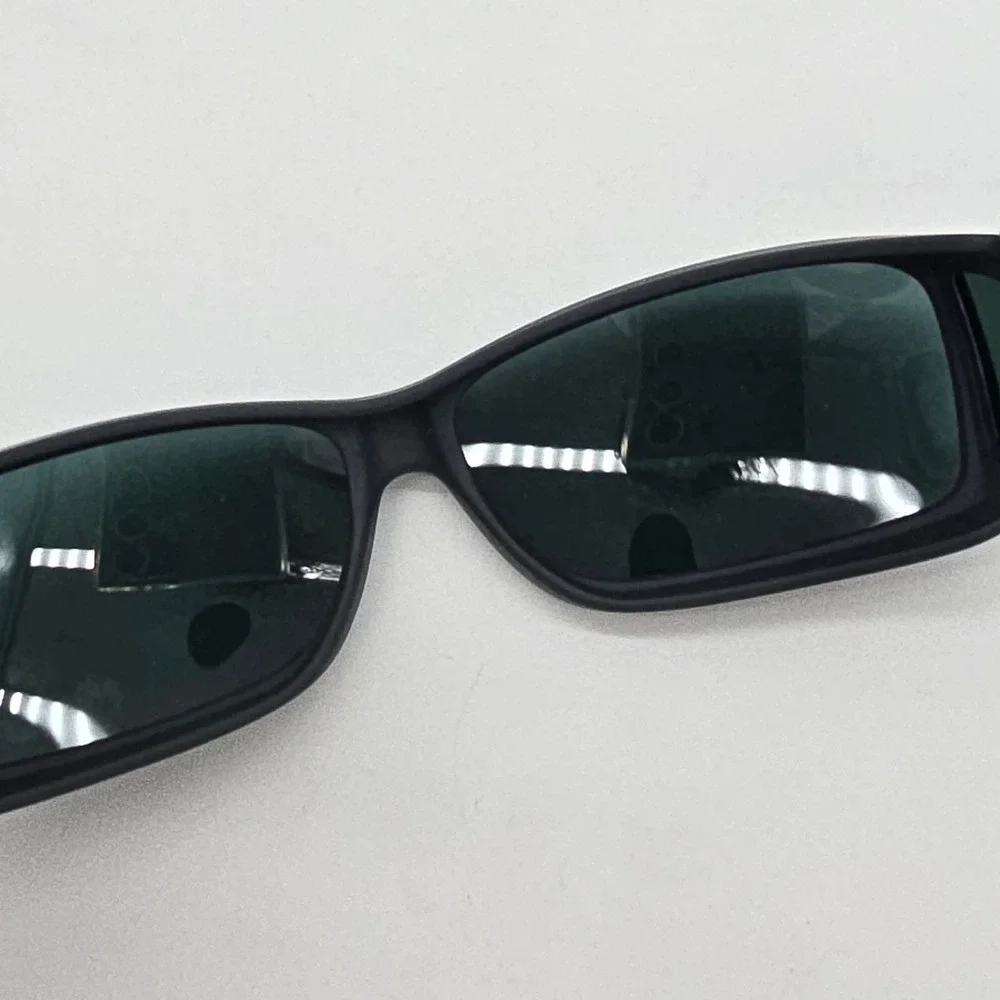 Cocoons WideLine Fitover Sunglasses Mens Large C428G Matte Black Polarized